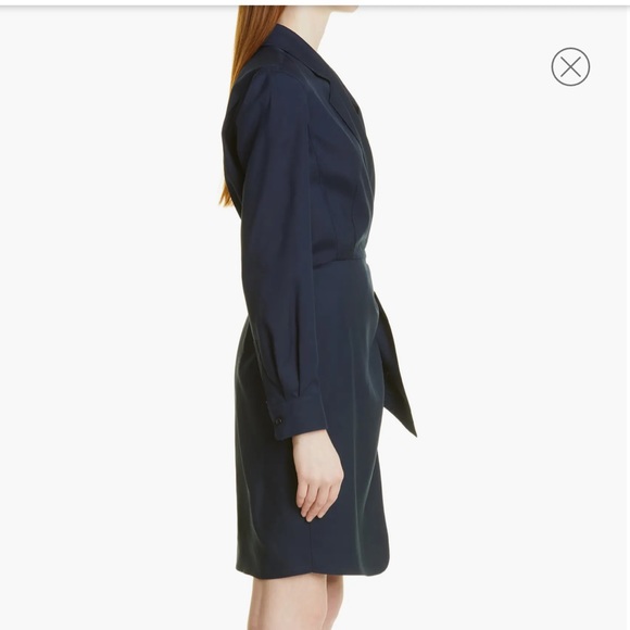 Max Mara James Long Sleeve Silk Wrap Dress - Picture 3 of 9